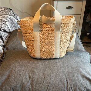 J. Crew Factory Tan Woven Tote
